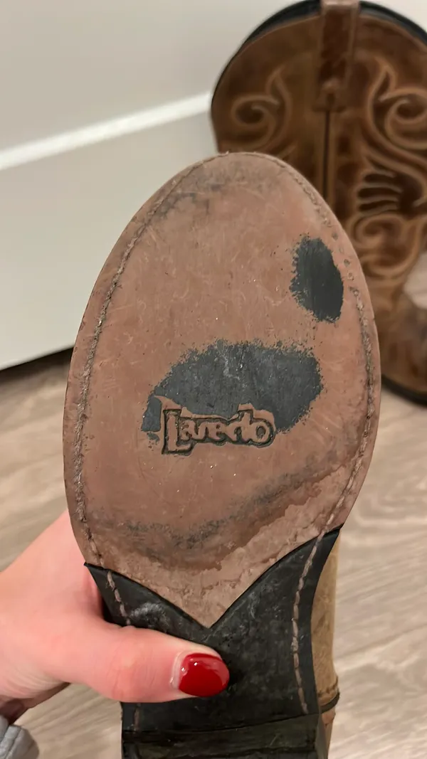 Laredo Cowboy Boots Women’s 8.5 Brown Leather - Image 2