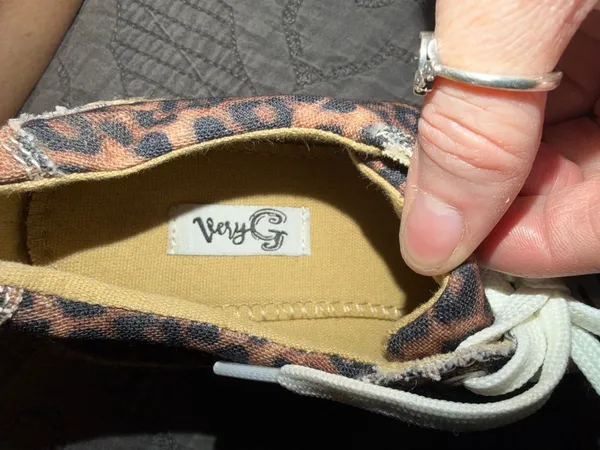 Very G Leopard Print Espadrilles Sneakers - Brown & Tan - Image 3