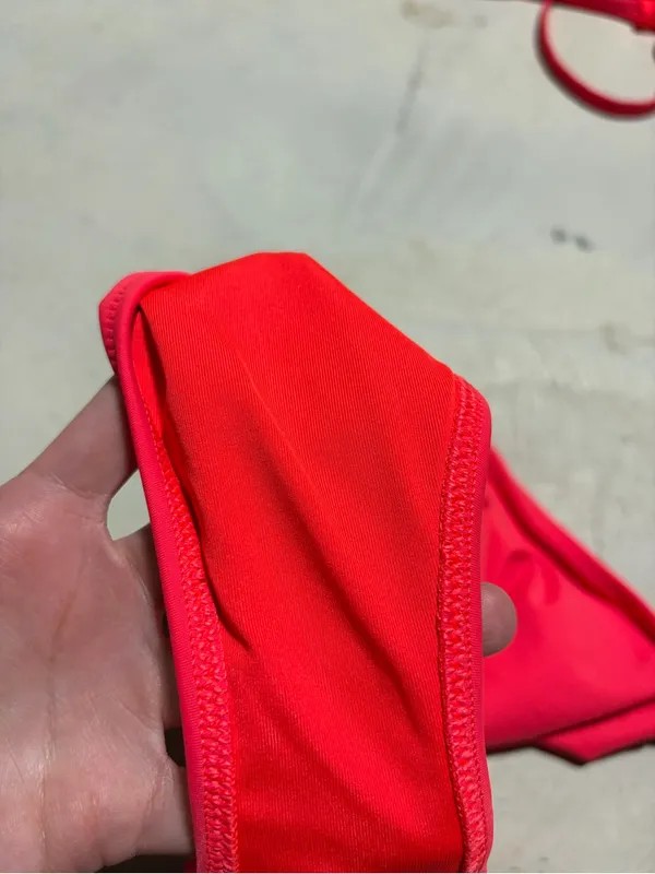 Aerie Coral High-Waist Bikini Set large - Image 6
