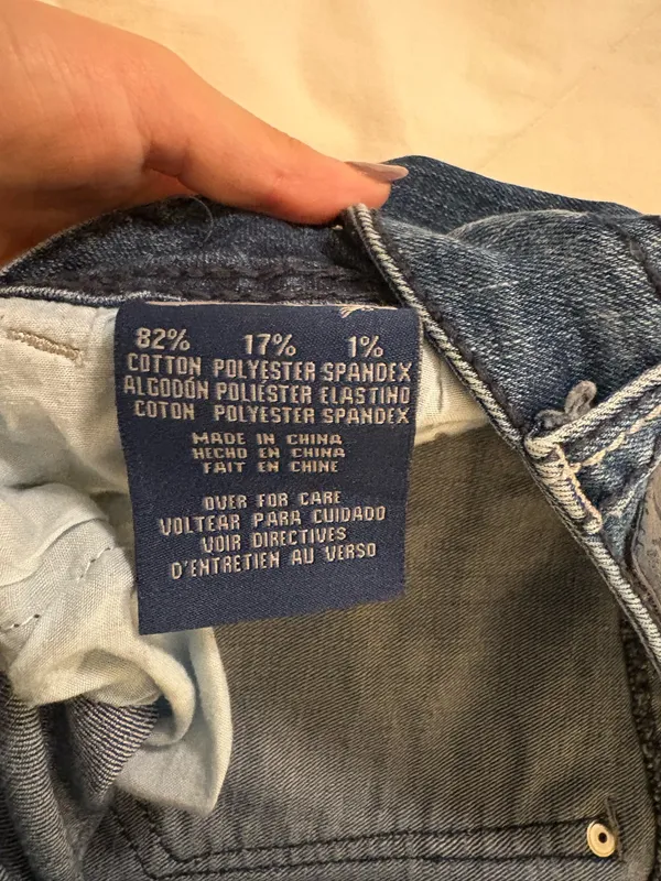 Seven7 Slim Boot Navy Blue Jeans with Back Patches - Image 6