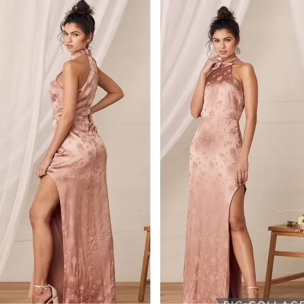 LULUS Red‎ Carpet Ready Jacquard Maxi Dress - Image 2
