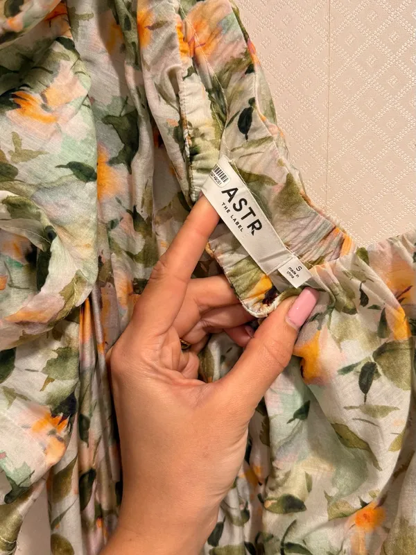 Anthropologie Astr Floral Imelda Maxi Dress One-Shoulder Tiered - Image 11
