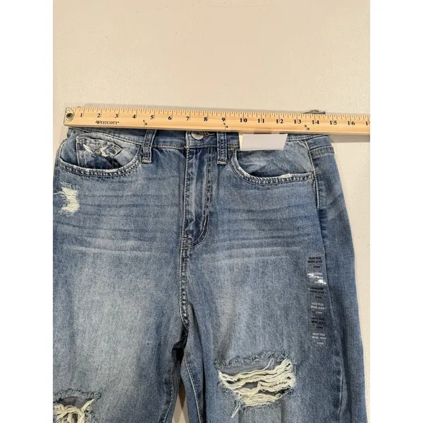 NEW SO Brand High Rise Mom Jeans Womens 29" Distressed Stretch Travel Vacation - Image 6