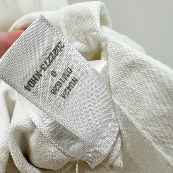 Madewell Denim High Crewneck Vest Tile White Minimalist Utility Pockets US 0 - Image 11