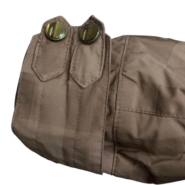 Sims Snowboard Ski Jacket Hood Winter Size Small‎ Brown With Green Lining - Image 2