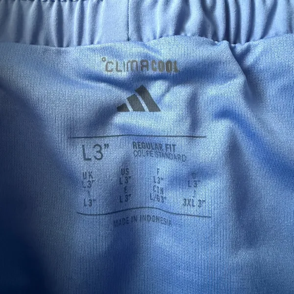 adidas women's L ClimaCool Racer Pacer 3" inseam training shorts blue fusion - Image 7