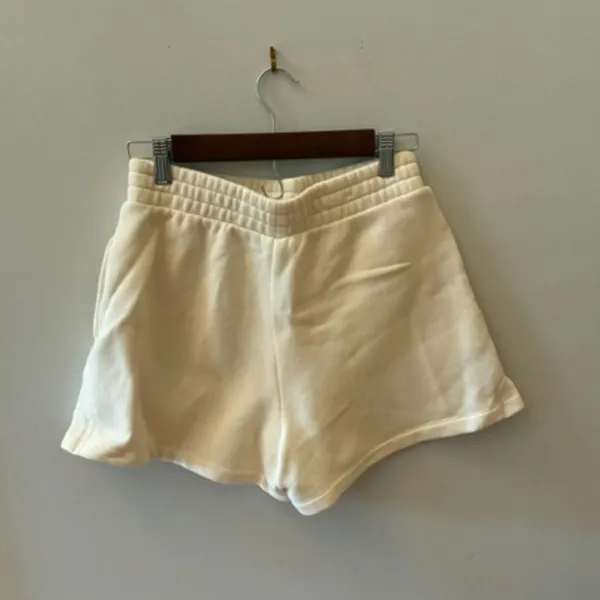 Vans Cream Sweat Shorts | Size Small | NWOT | Cotton Blend - Image 2