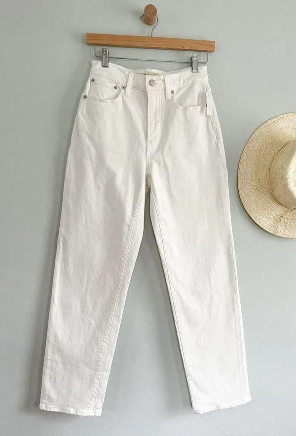 Madewell | The Perfect Vintage Jean Straight Leg | Tile White | Sz 25 - Image 3