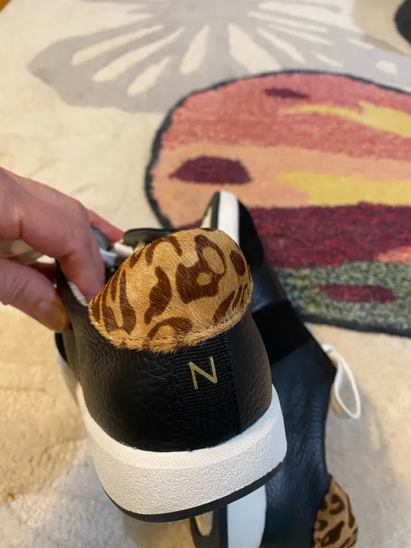 Black leather and suede sneakers 9 - Image 3