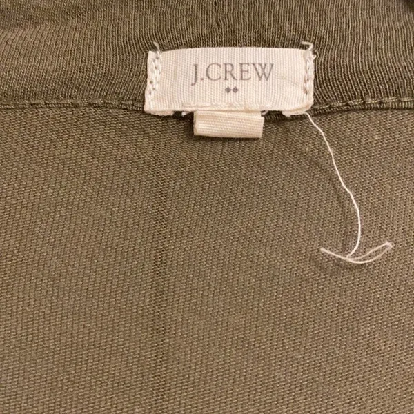 J Crew Factory Army Green Open Cardigan Top - Image 3