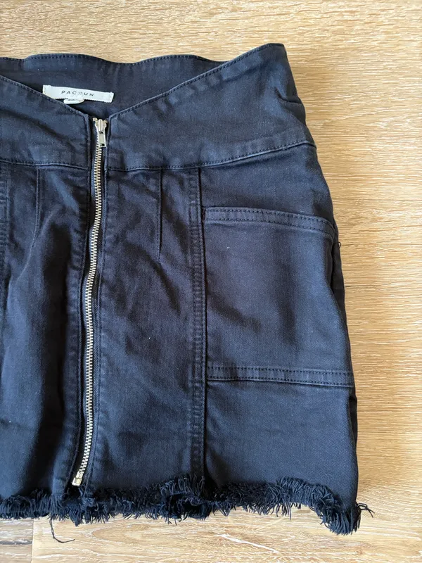 PacSun Denim Black Mini Skirt - Image 2