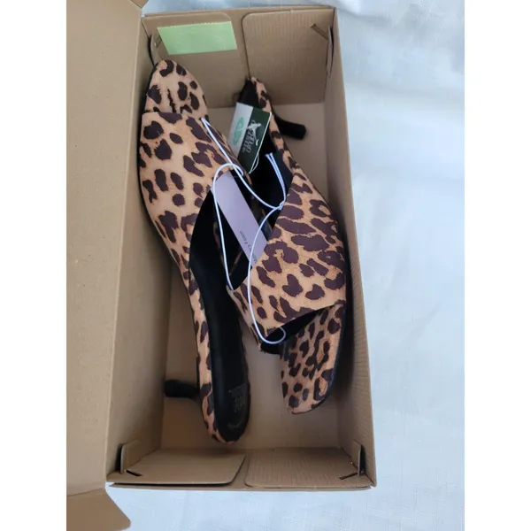 Wild Fable Leopard Print Slide Sandals Women’s Memory Foam Open Toe Size 8.5 - Image 5