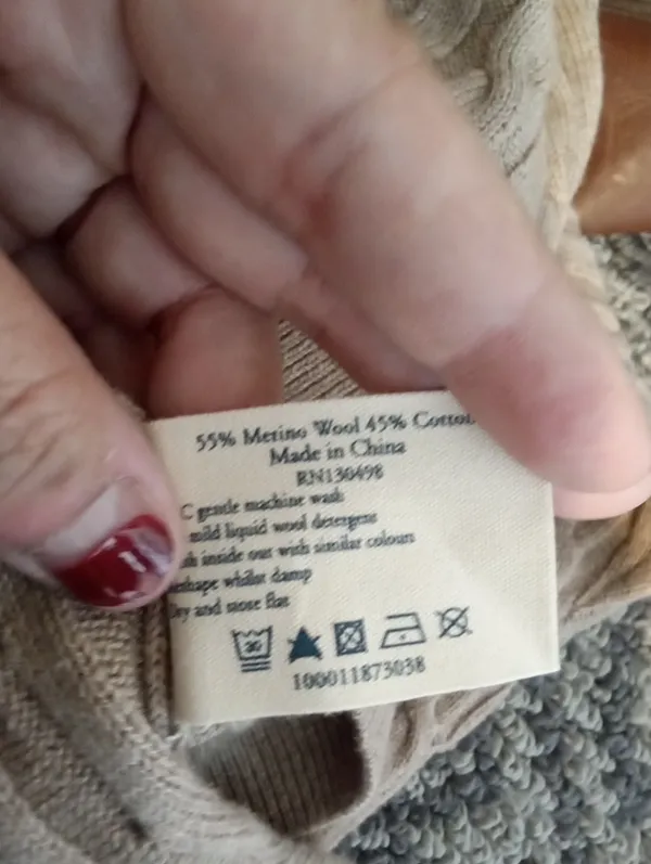 Jack Wills Marlow Cable Knit Womens Sweater Preppy Fisherman Heritage Academia S - Image 7