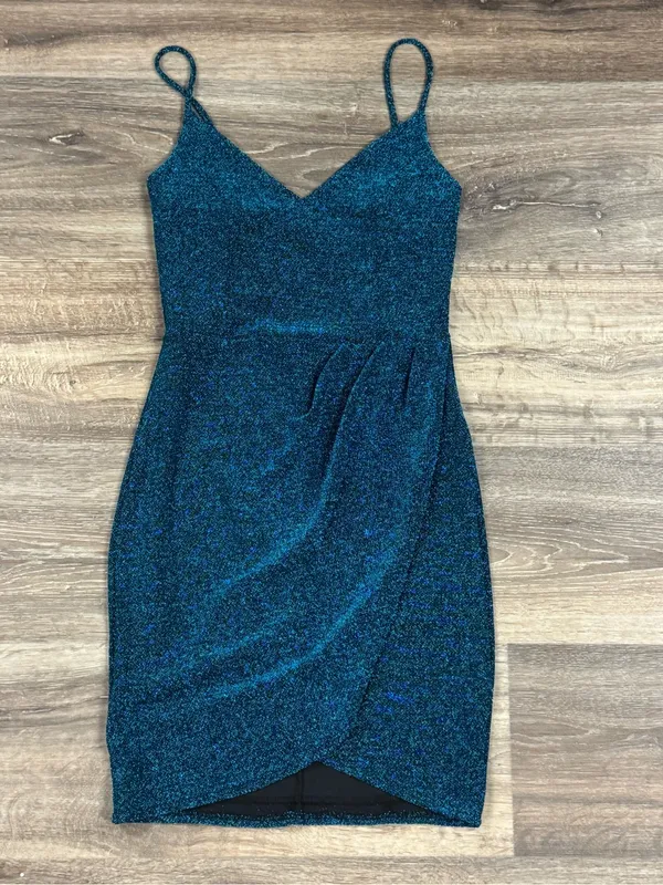 Lulus Forever Your Girl Metallic Mini Dress Women’s Medium - Image 2