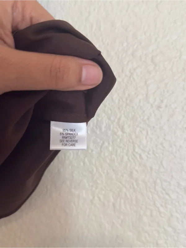 Apt 9 Silk Tank Top Brown y2k - Image 5
