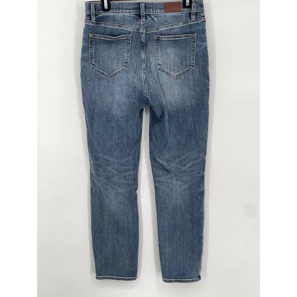 Lands' End Womens High Rise Slim Ankle Jeans Blue Medium Wash Size 10 - Image 2