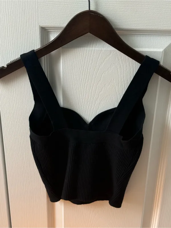 Abercrombie & Fitch Black Ottoman Sweetheart Tank - Image 3
