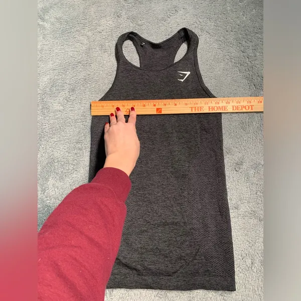 Gymshark Gray Racerback Tank Top - Image 7