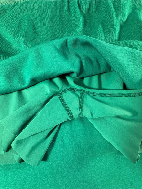 NWT SPANX AirEssentials Pique Skort 3X Field Green Athletic Tennis Golf Skirt - Image 4