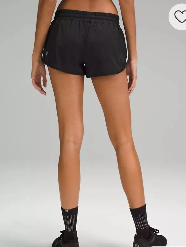 Lululemon Black Hotty Hot Shorts 2.5" - Image 2