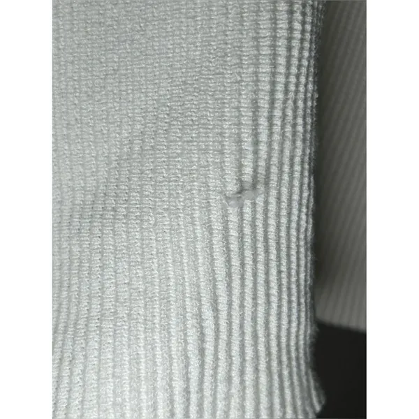 Quince White Cropped Halter Ribbed Knit Sleeveless Tank Top Women’s Size Large - Image 8