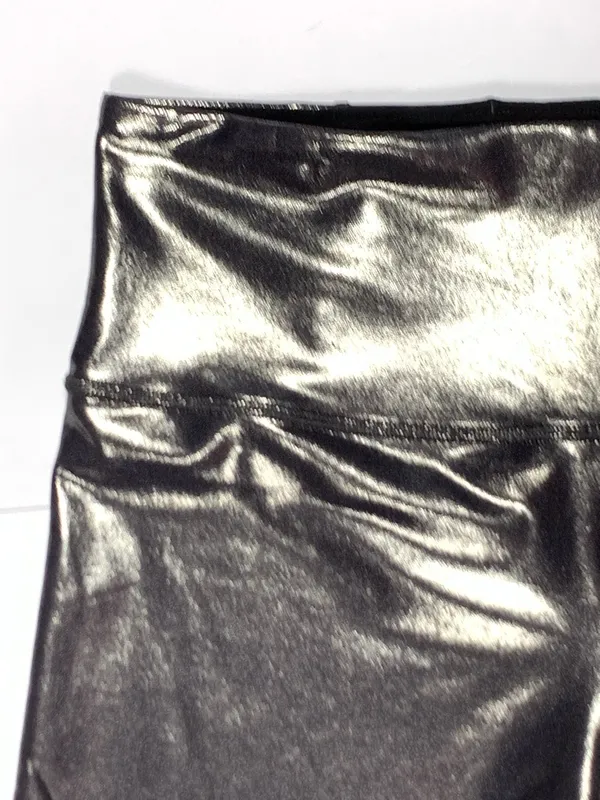 Athleta Elation Shine Leggings LP Black High Rise Metallic Ankle Lustre - Image 5