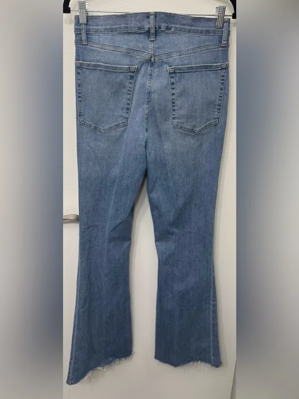 EUC Frame Denim Wilson Raw After High Rise Flare Jeans - Image 2