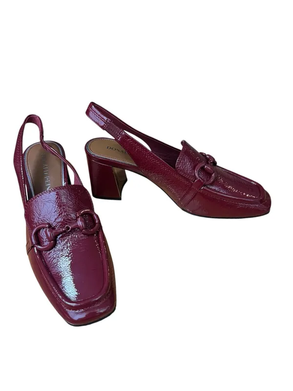 Donald Pliner Loafer Slingback Pump in cranberry 8 NWT - Image 6