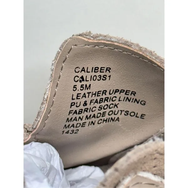 Steve Madden Sneaker Size 5.5‎ Tan Leather Upper Rubber Sole - Image 8