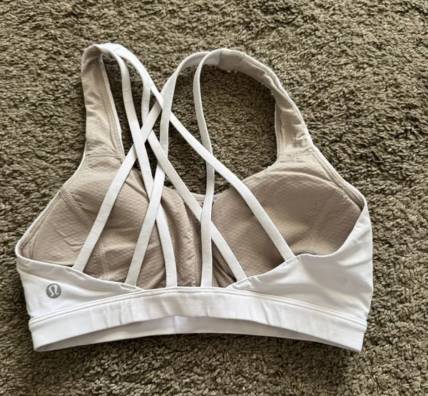 White Sports Bra - Image 2