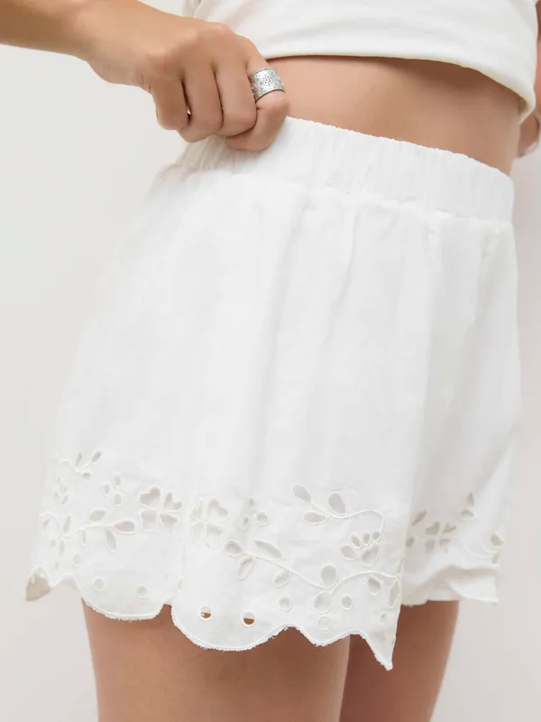 Cider Cotton Eyelet Shorts - Image 7