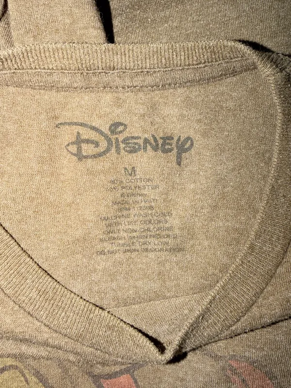 Disney Snow White Seven Dwarfs Grumpy Brown Graphic T-Shirt Adult Size M - Image 4