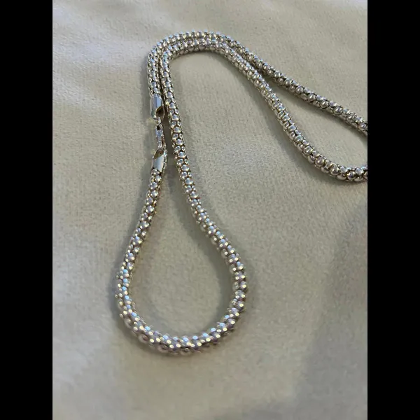 Necklace 12.56g lot d6 925 sterling silver chain - Image 4