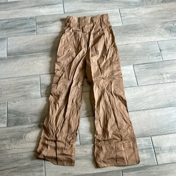 Collusion paper bag waist pants Brown Size 6 - Image 6