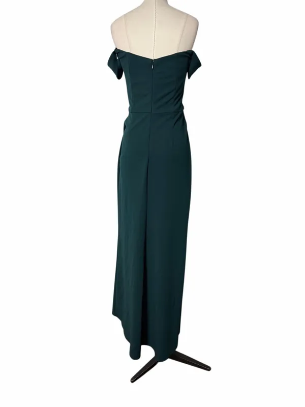 BHLDN Rossi Crepe Emerald Gown - Image 5