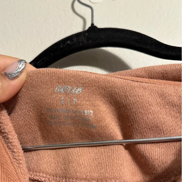 Aerie Happy Henley Hoodie Oversized - Image 3