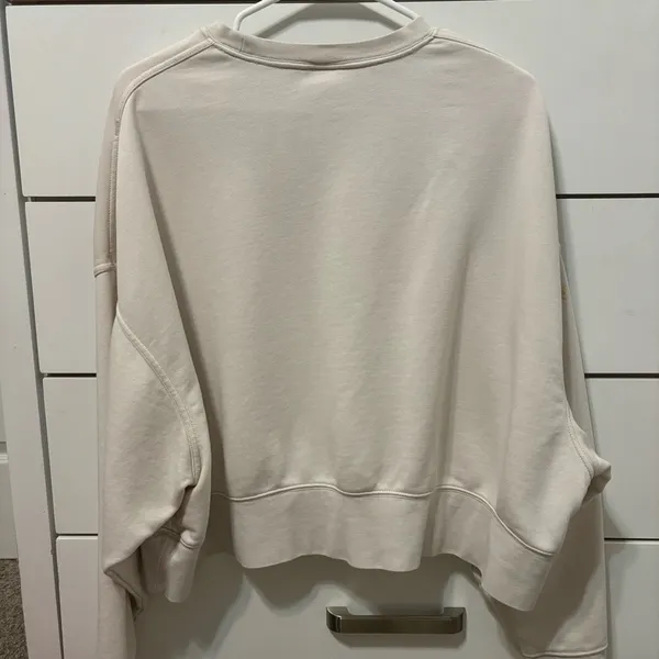 Nike Logo Sportswear Cream Crewneck - Image 3