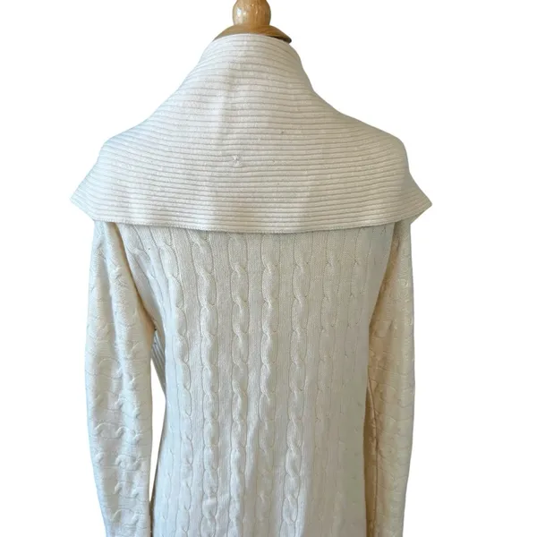 Ralph Lauren Black Label Circle Cable Knit Cardigan 100% Cashmere - Image 12