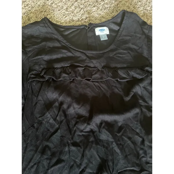 Old‎ Navy Black Long Sleeve Rayon Dress Size Large - Image 11