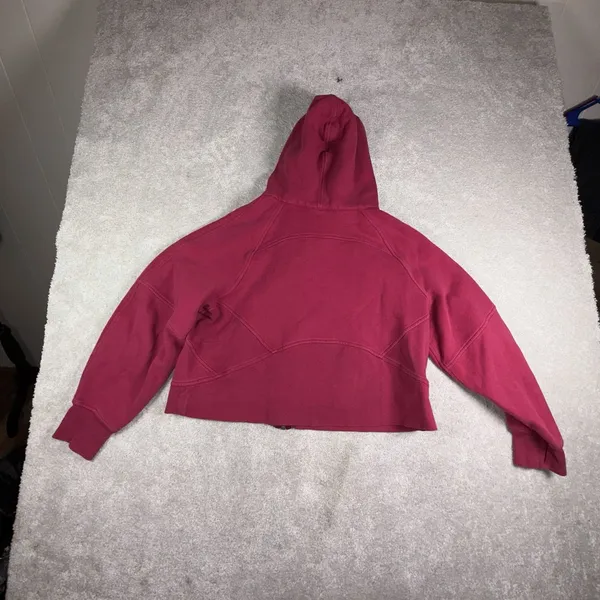 Lululemon Scuba Oversized Full Zip Hoodie Pomegranate m/L - Image 9