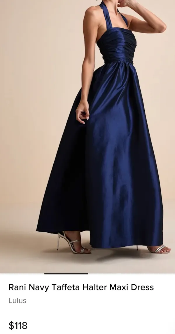 Lulus Halter Gown - Image 2