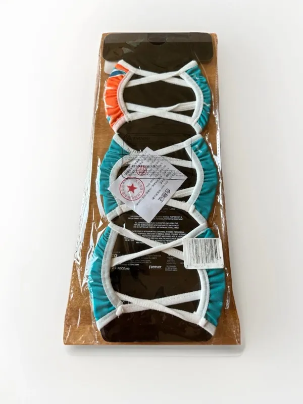 NFL Miami Dolphins Reusable Face Mask Set 3 Pack - Teal Orange White - Image 5