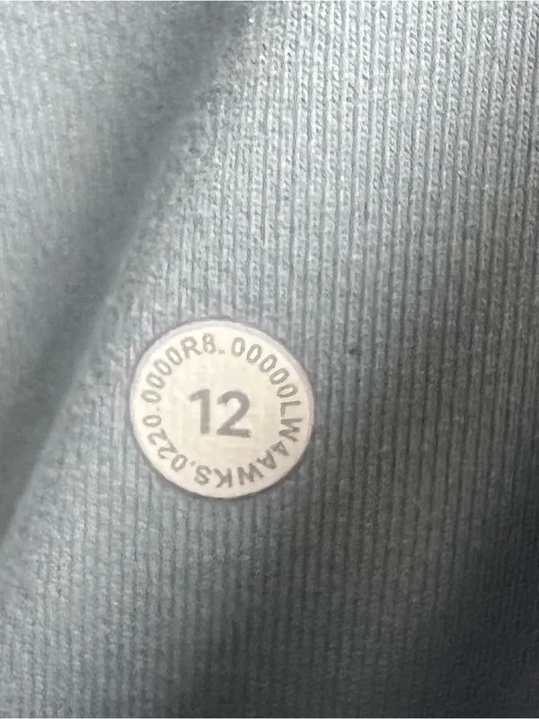 Lululemon Define Jacket in Hazy Jade Full Zip Size 12 Light Blue Green Active - Image 7