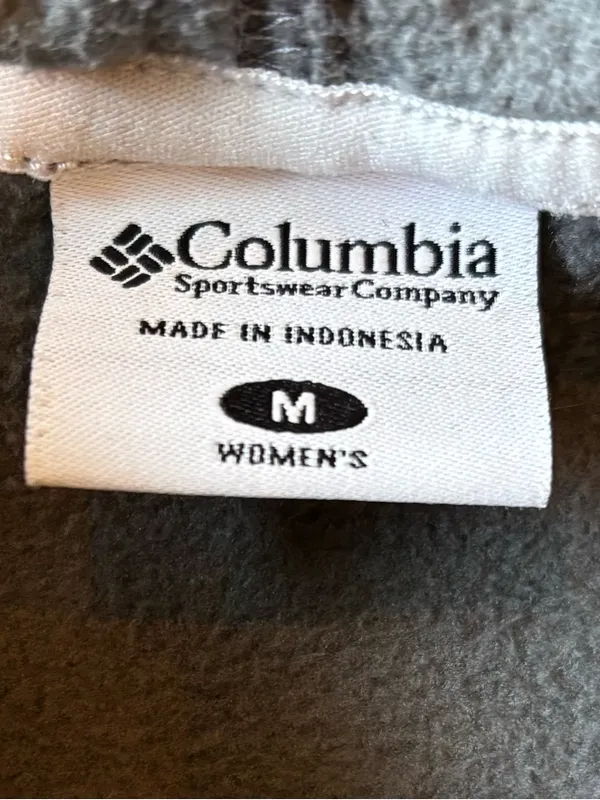 Columbia Women’s Gray Full Zip Fleece Hoodie Jacket Size Medium Super Soft - Image 3
