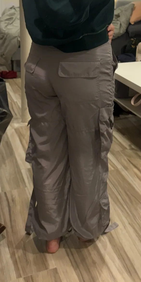 Grey Pants PacSun Cargo Low-Rise - Image 2