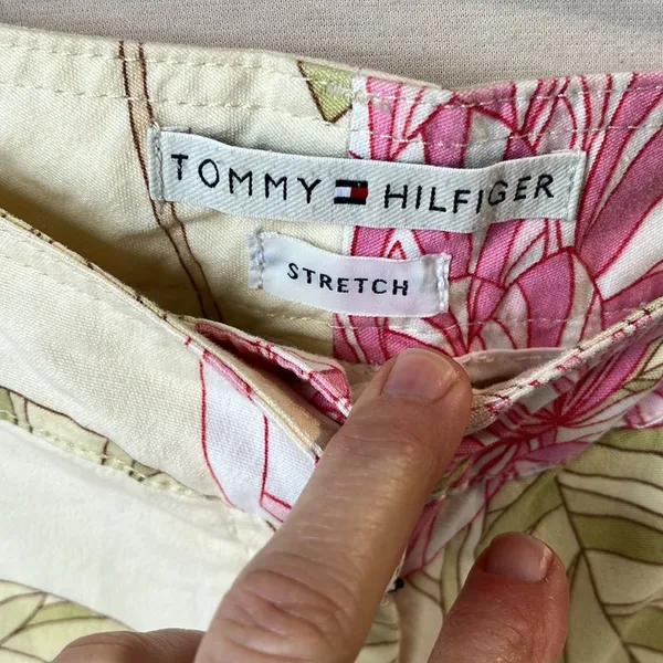 Tommy Hilfiger Pants Capri Tropical Cotton Womens 10 Stretch - Image 3