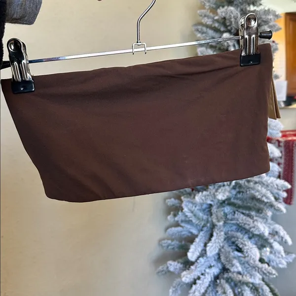 NWT Skims Fits Everybody Bandeau Crop Cocoa Brown‎ Size XS - Image 2