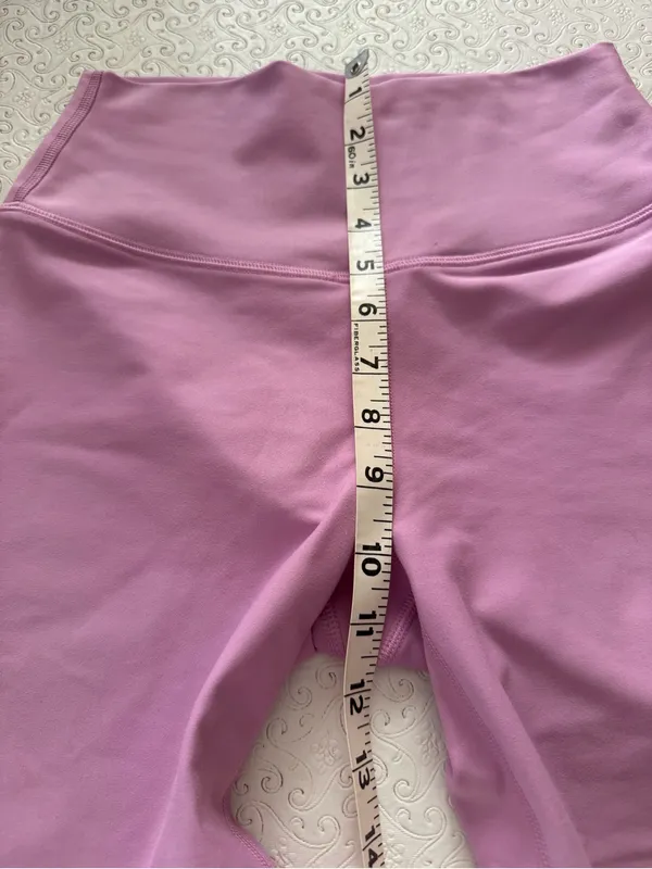 Abercrombie & Fitch YPB Lavender Pink Henley Crop Tank & Biker Shorts Set Small - Image 9