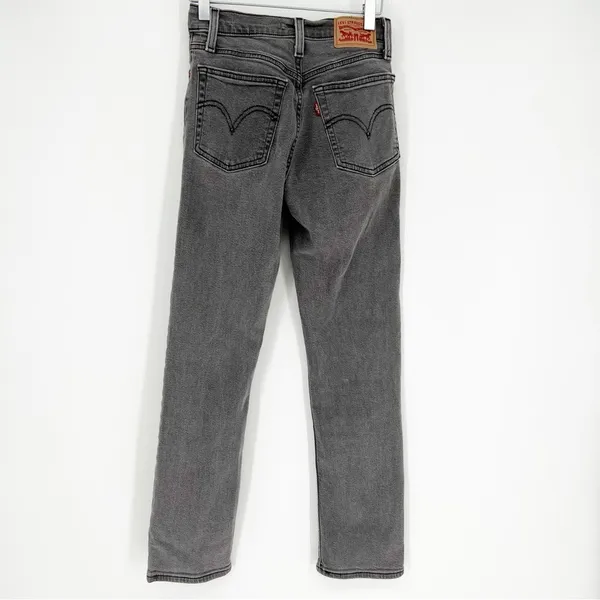 Levi's Wedgie High Rise Jeans‎ Women's Size 24 Gray Capsule Wardrobe - Image 3