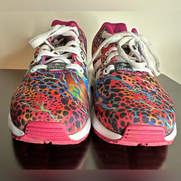 Adidas Torsion ZX Flux Multicolor Animal Print Sneakers - Image 8